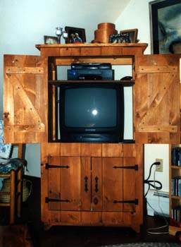 Recycled Armoire Open